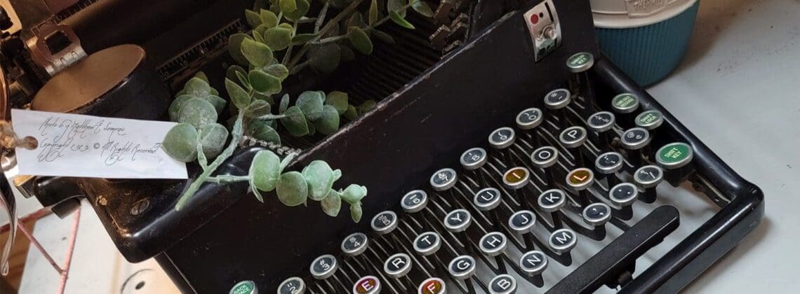 Antique typewriter